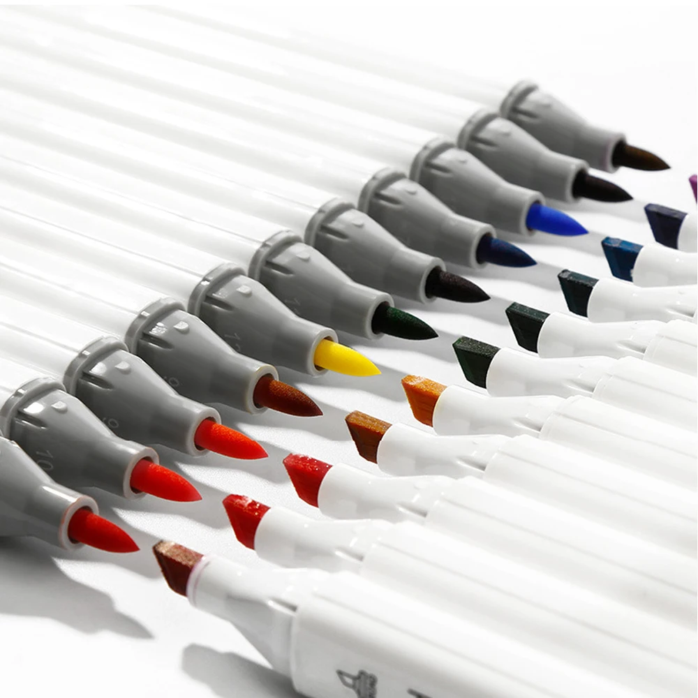 216colors dual head marker pen soft