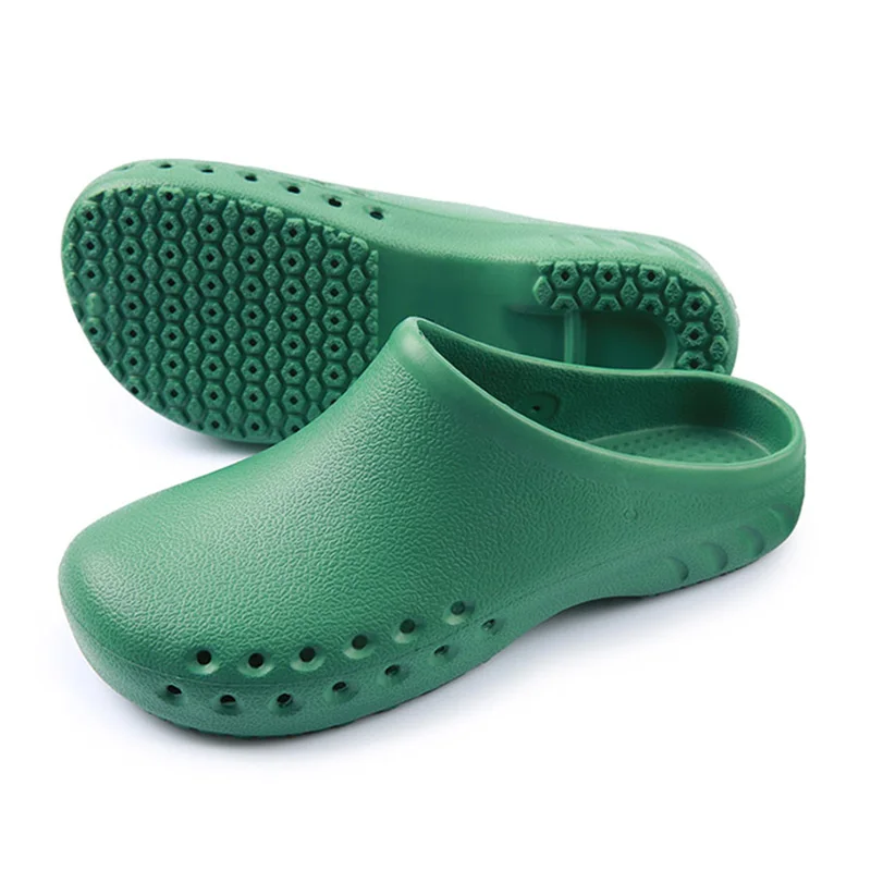Green Comfort Operating Room Surgical Medical Clogs Slipper Sandals For Women Men