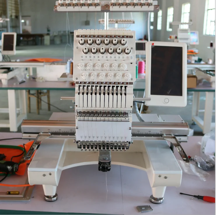 Single Head Second Hand Embroidery Machine with Computer