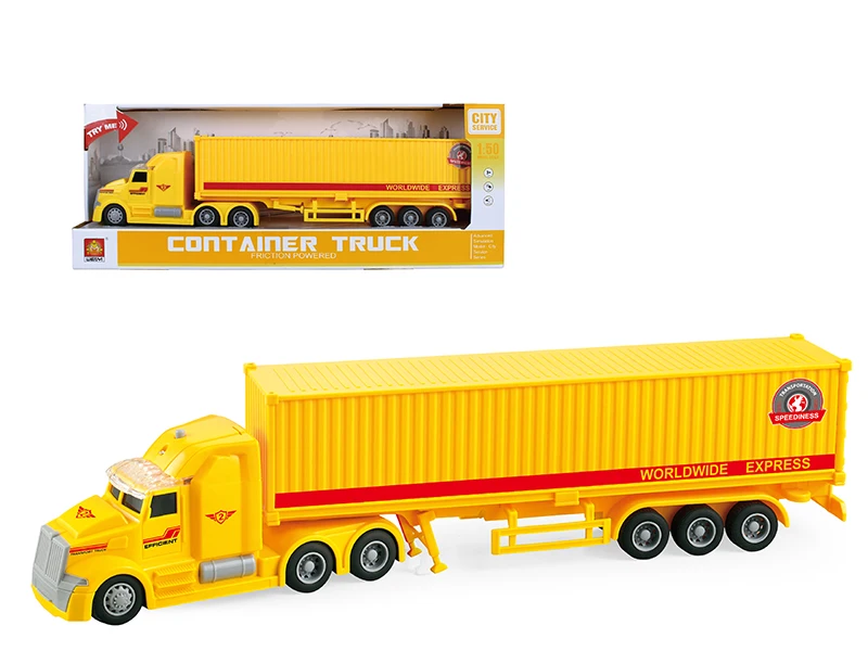 GX1110754  Transport Toy Friction Shipping Container Truck Toy Car With Container Wholesale TOYS