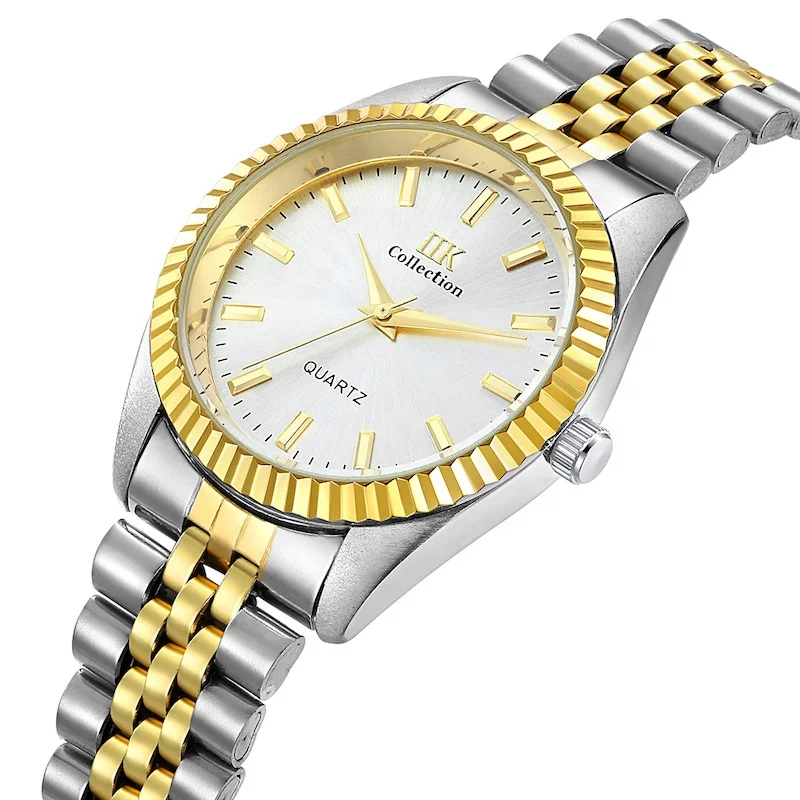 2019 Wholesale Clock IIK Collection Cheap Casual Quartz Gold Wristwatches Men Wrist Watch Luxury Watches