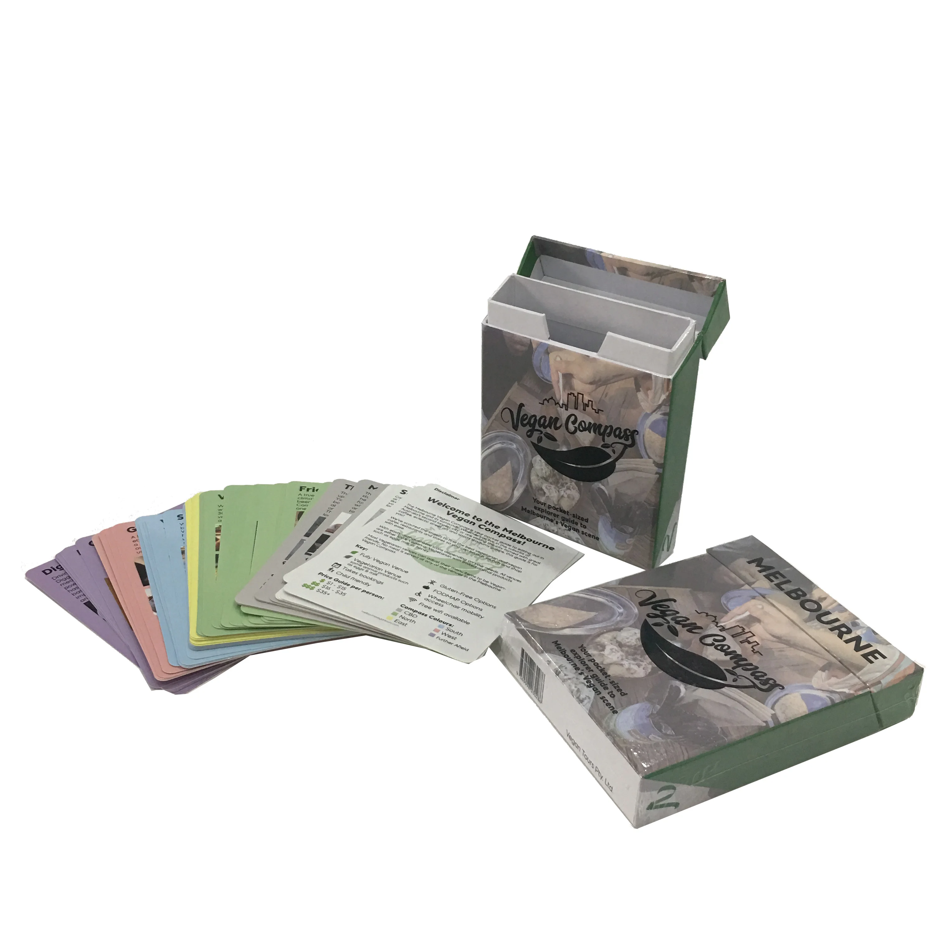 Картонная коробка с принтом игральных карт на заказ картонная в твердом переплете