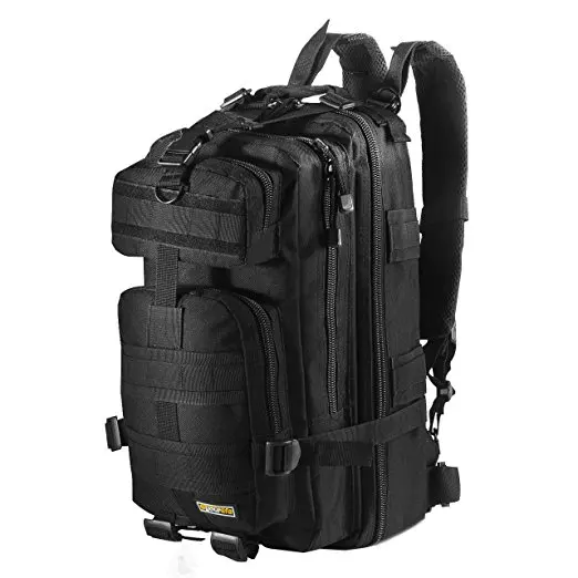 Amazon.com: Mochila táctica militar pequeña de 30 litros con parche de  bandera para exteriores, ACU, 16.5\