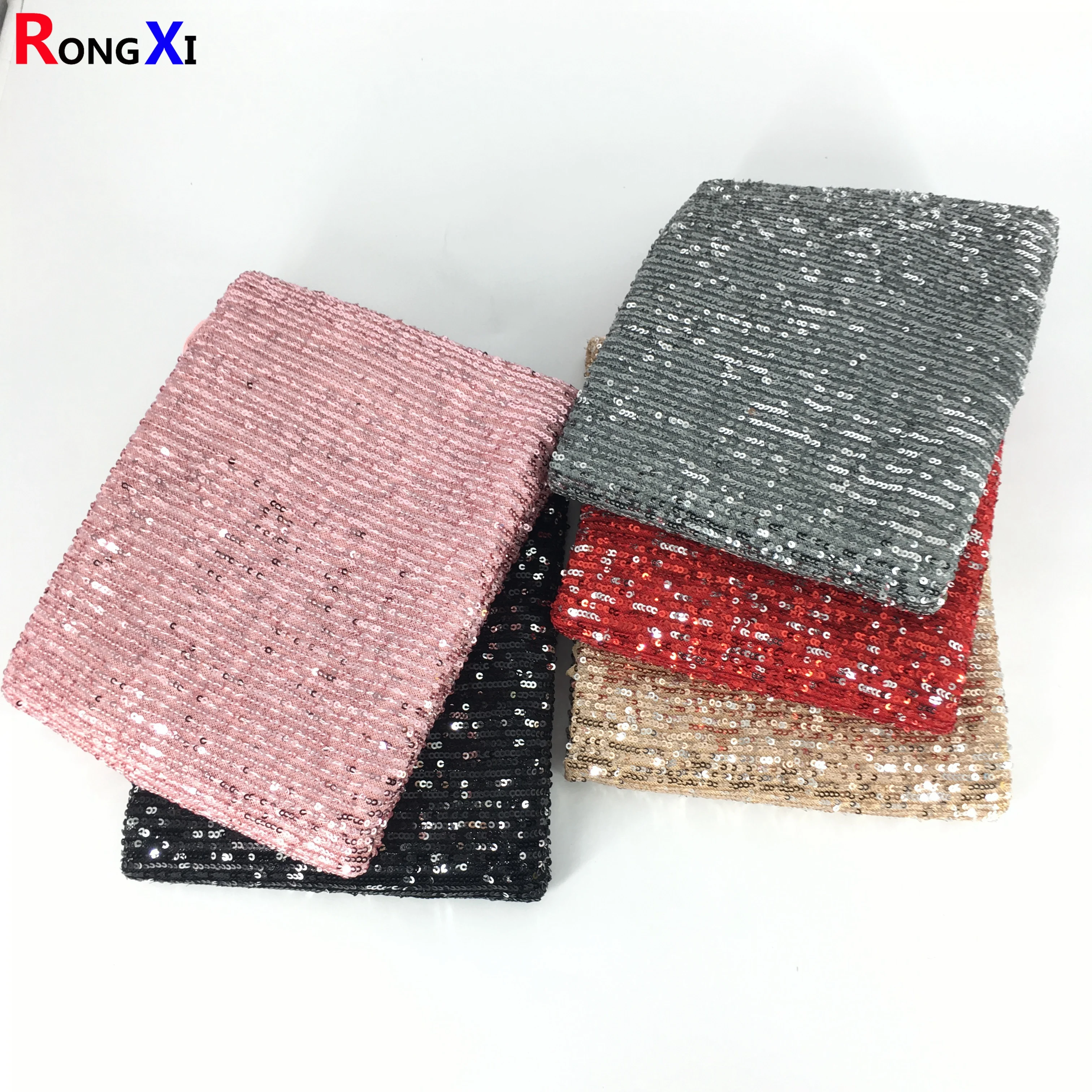 
Бренд RXF0748, новая полосатая эластичная сетчатая ткань из спандекса и тюля с блестками 
