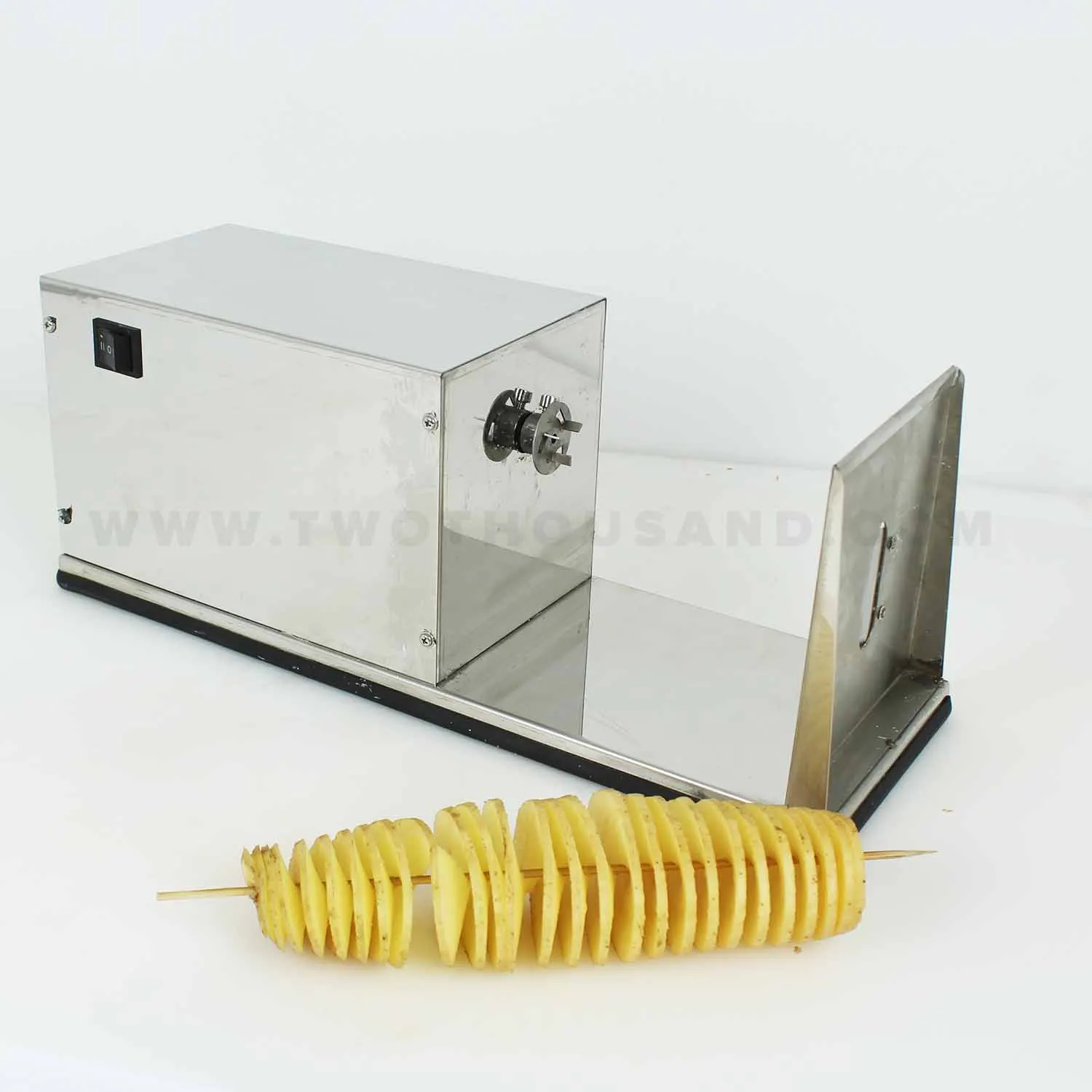10W Electric Stainless Commercial Spiral Potato Cutter Machine TT-F35  Chinese restaurant equipment manufacturer and wholesaler