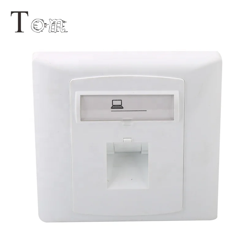 
 TOM-MB-17-01 86x86 мм уход за кожей лица palte 1 порт с одним портом, передняя панель rj11 rj45 1 порт модульный коннектор keystone jack сети Лицевая панель  TOM-MB-17-01 86x86 мм уход за кожей лица palte 1 порт с одним портом, передняя панель rj11 rj45