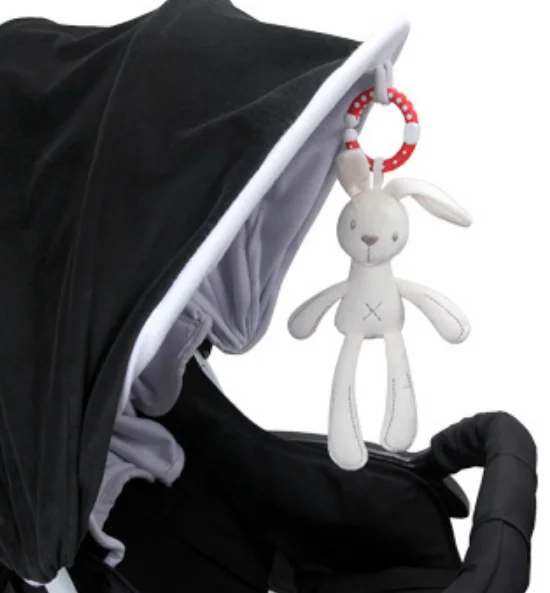 Симпатичная детская кроватка, детские игрушки, развивающая игрушка-кролик, мягкая плюшевая кукла для младенцев, мобильная детская кроватка, подвесное кольцо с животными, детские погремушки