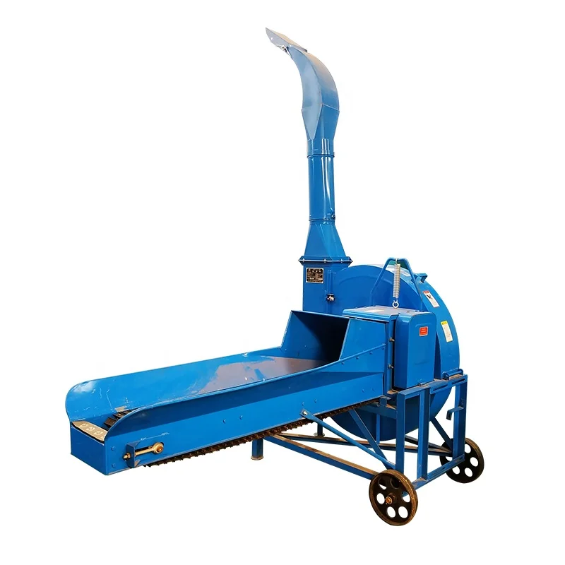 High Output Straw Bale Chopper Elephant Grass Cutting Machine Chaff Cutter Uganda