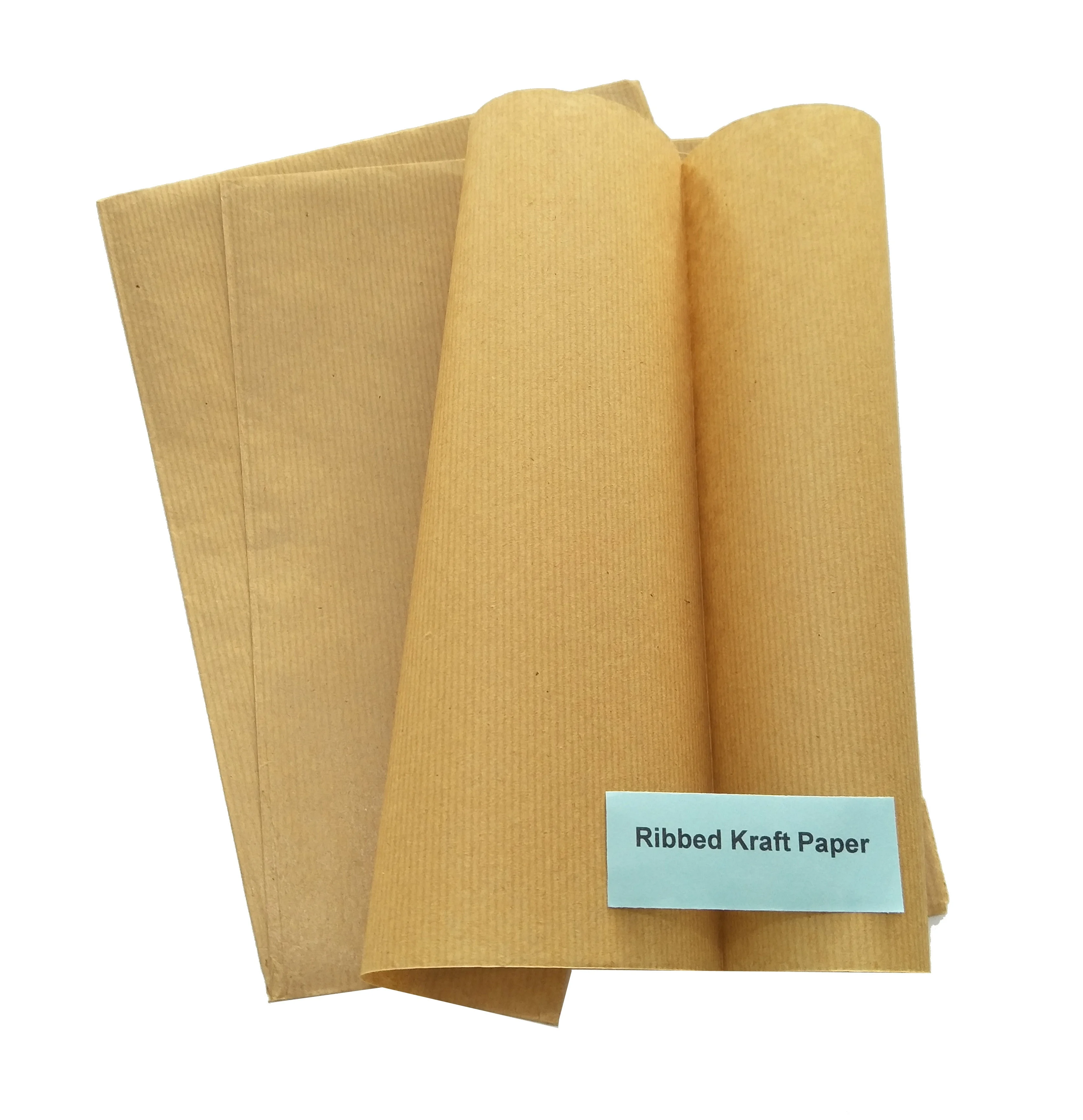 Ribbed kraft deals paper