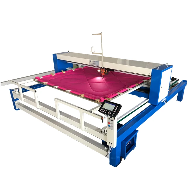 Wholesale Price Custom Full Automatic Computerized Stepper Motor Small Single Needle Quilting Machine for Home Textile