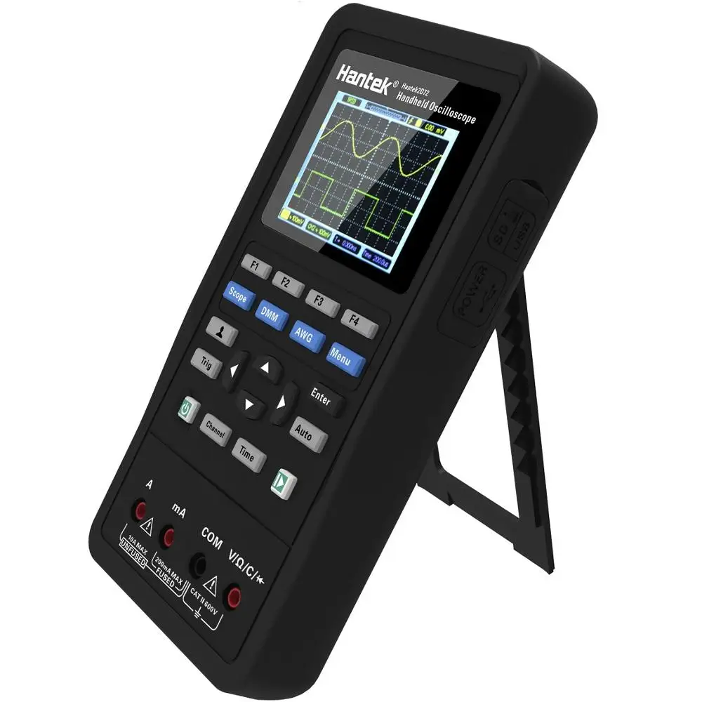 Original 7'' TFT LCD 800x480 70MHz 1GS/s Record Length 24K Hantek DSO5072P 2 Channels Digital Oscilloscope