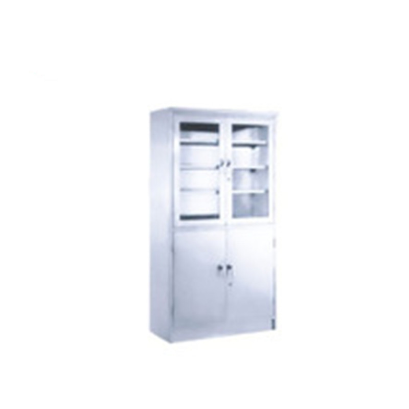 
 Medical Stainless Steel Double-door Appliance Cabinet for Hospital  