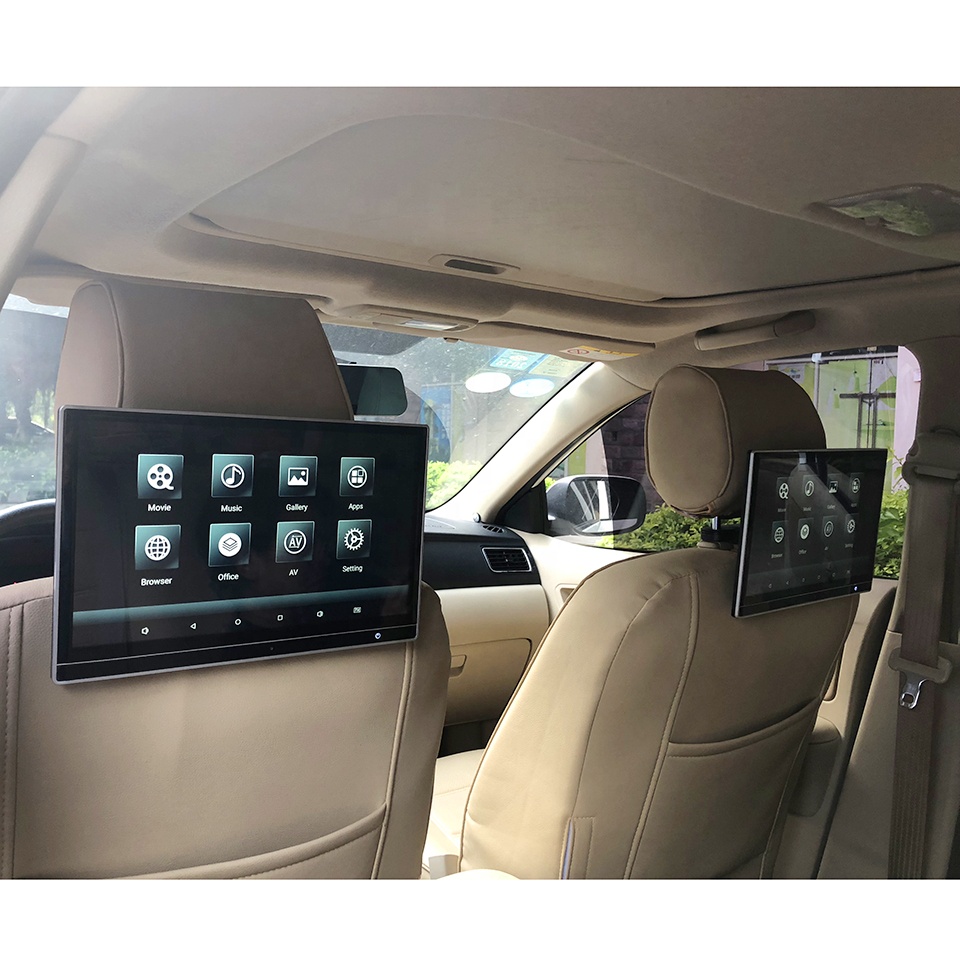 Android 12搭載 車載用リアエンターテイメントシステム ヘッドレスト