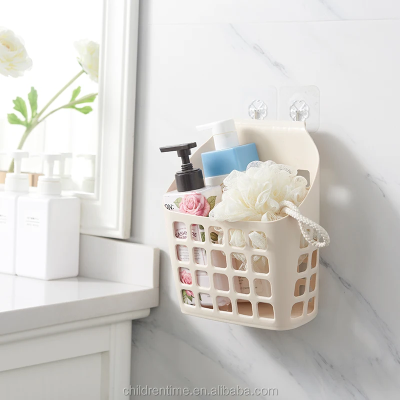 plastic shampoo & toiletries storage hanging