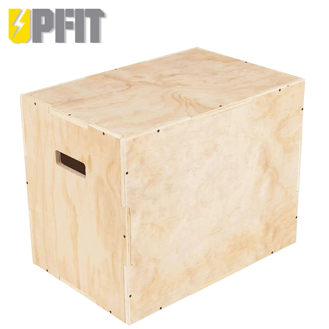 UPFIT Plyometric 3 in 1 Wooden Plyo Jump Box  Jump Box for Body Building Training