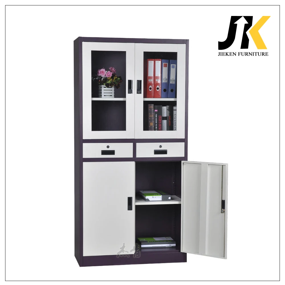 Classic 2-Drawer Vertical Metal File Cabinet Knock Down Design