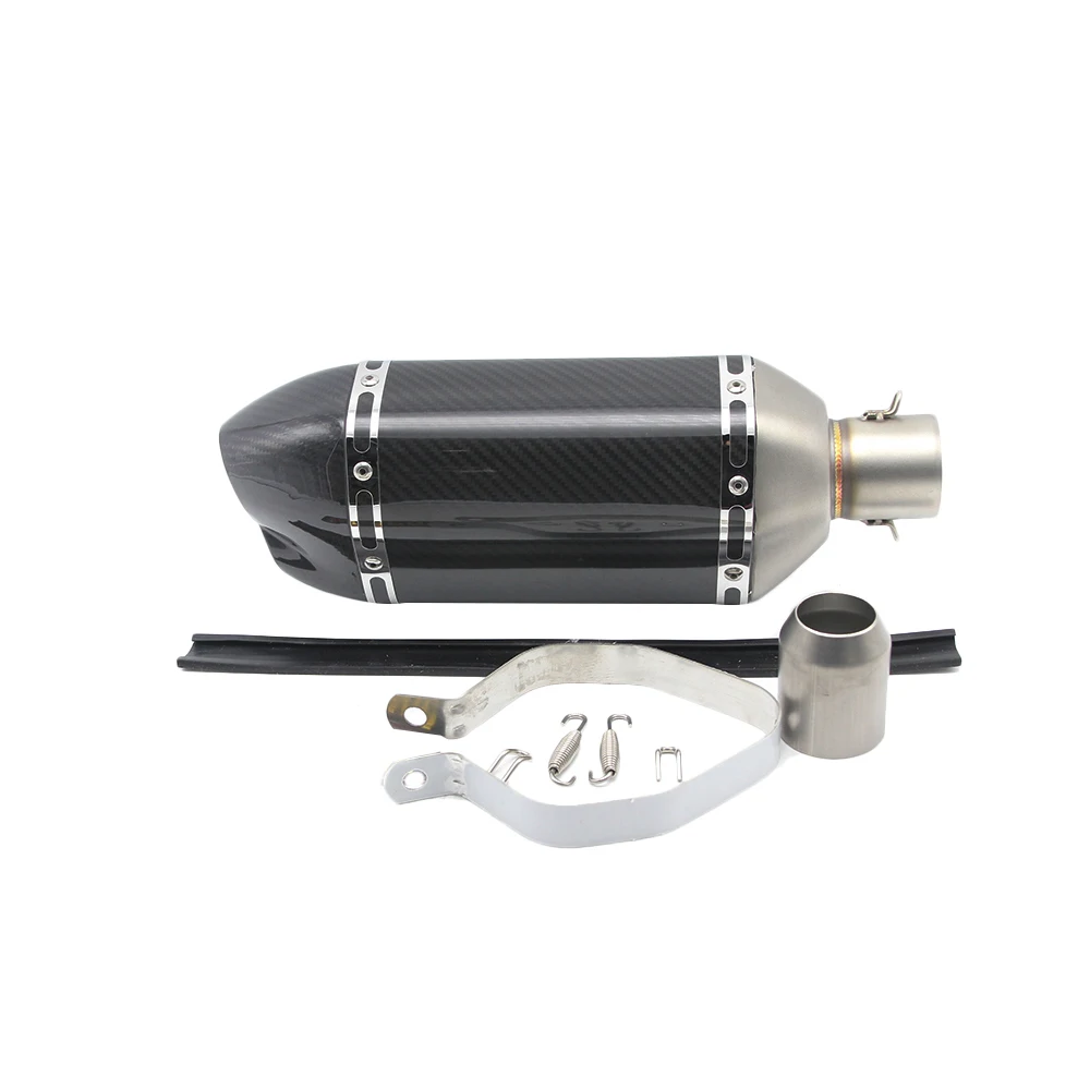 SCL-2017050035 углеродного волокна Универсальный мотоцикл глушитель