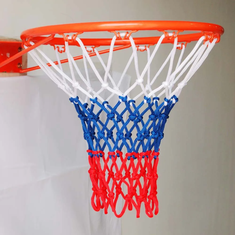 Universal Durable Standard 5mm Nylon Thread Sports Red Basketball Rim Mesh Net 