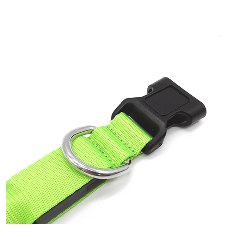 2019 уникальный дизайн водонепроницаемый перезаряжаемый ошейник светодиодный мигающий ошейник для собак