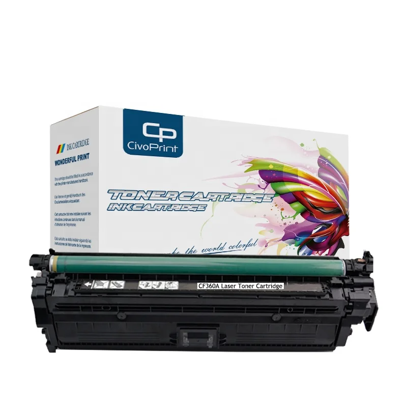 Civoprint 508a (cf360a) Cartucho De Tóner Negro Compatible Color Laserjet  Enterprise Mfp M577c M552dn M553dn M553n - Buy 508a (cf360a) Product on  Alibaba.com