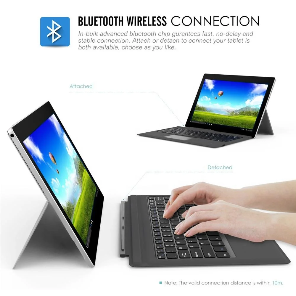 Легкая тонкая беспроводная клавиатура MoKo для Microsoft Surface
