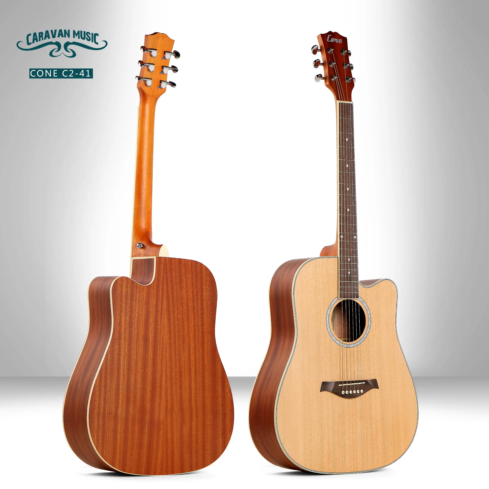 41英寸原声吉他切割顶级云杉中国批发吉他手工制作与高品质便宜的价格