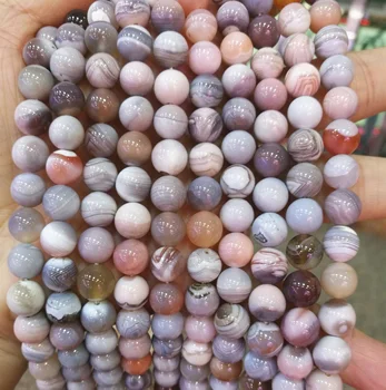 Natural Pink Botswana Agate Beads For Sale
