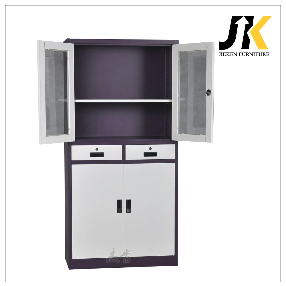 Classic 2-Drawer Vertical Metal File Cabinet Knock Down Design