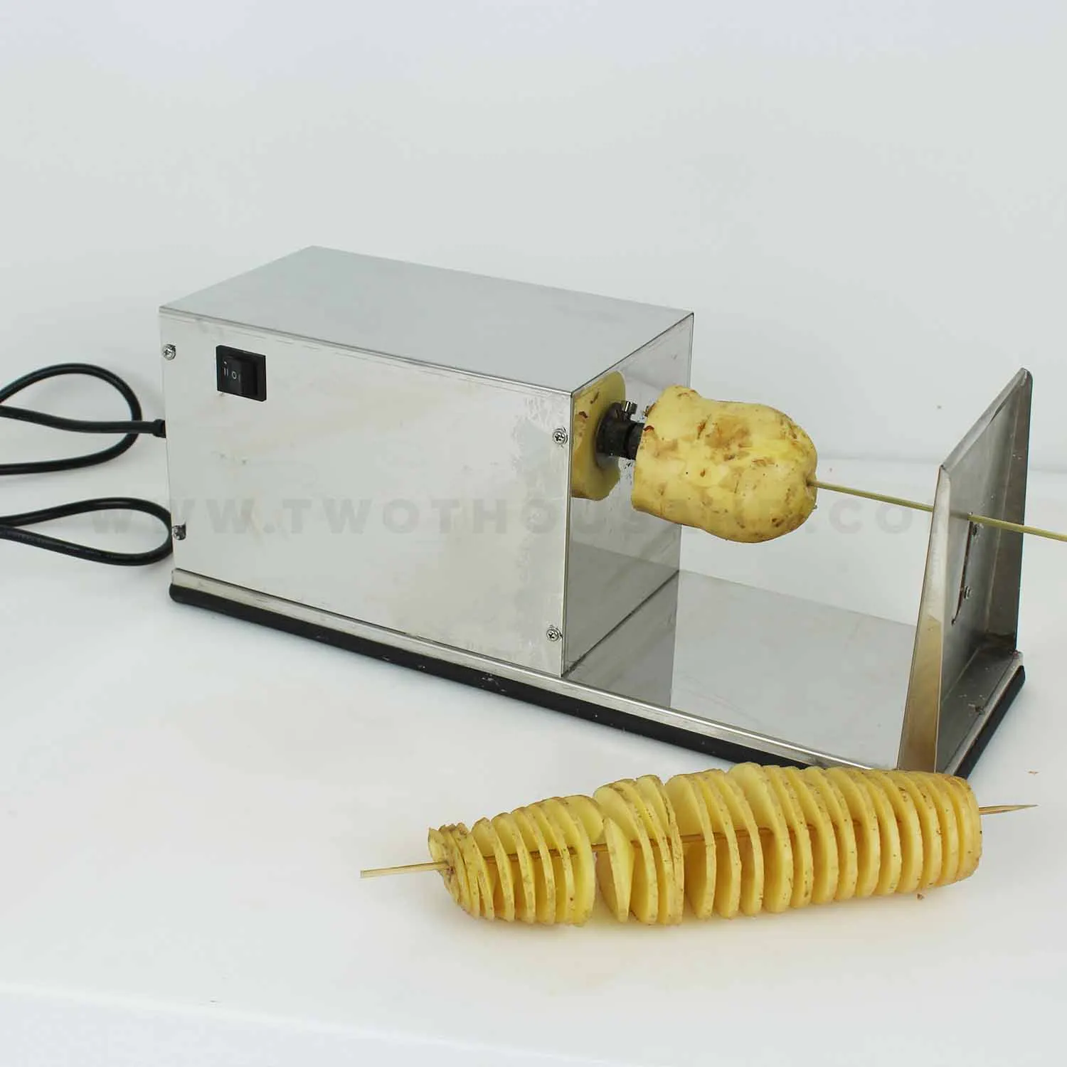 10W Electric Stainless Commercial Spiral Potato Cutter Machine TT-F35  Chinese restaurant equipment manufacturer and wholesaler