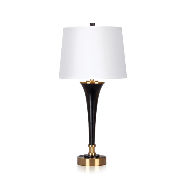 USB hotel Euro lamp black iron desk lamp gold table lamp