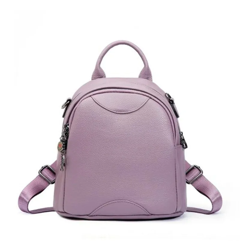 plain leather backpack