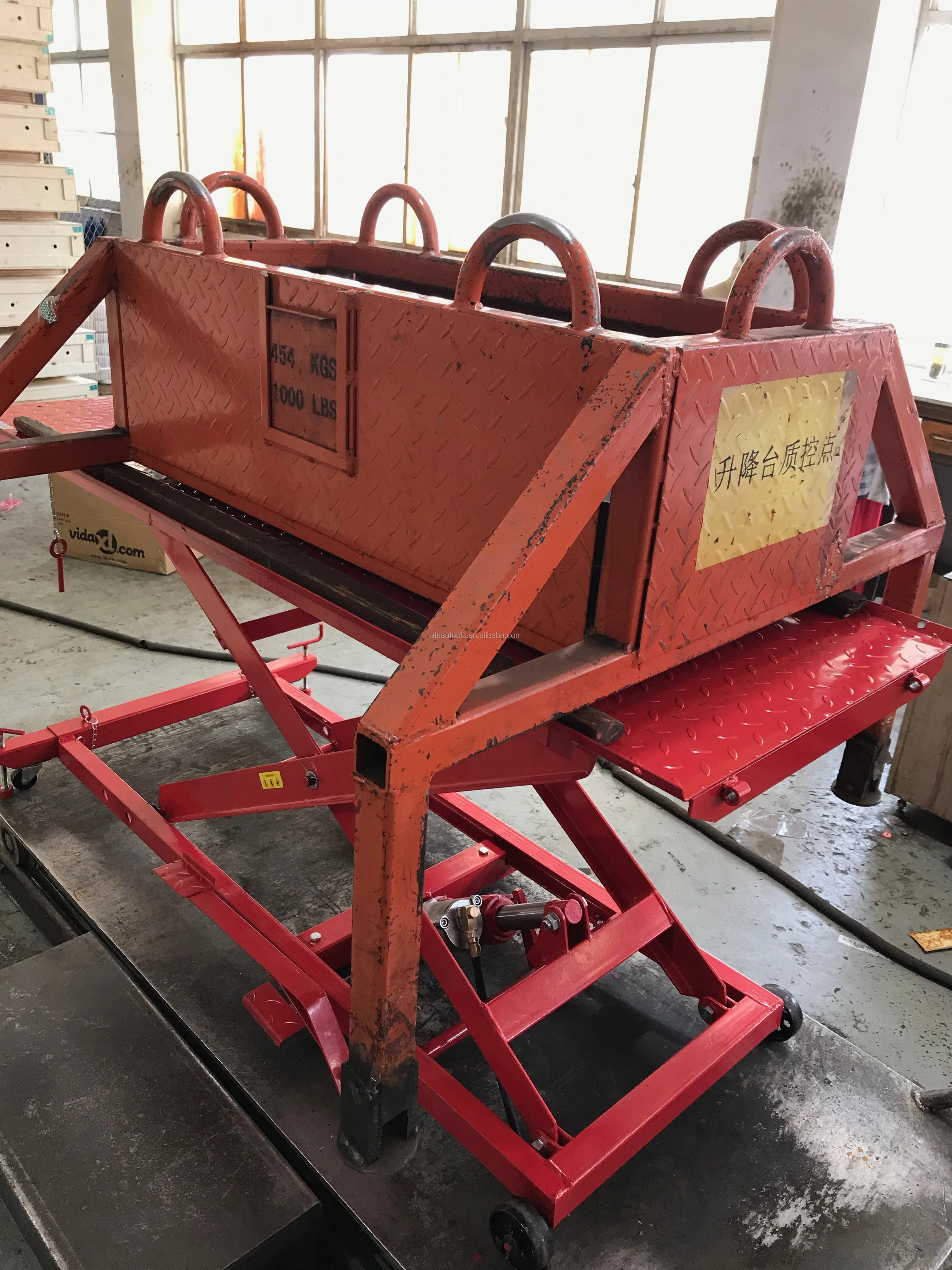 800 фунтов подъемный стол для пневматического