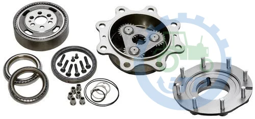 Complete 4WD Front Hub Assembly With Swivel Housing Suitable for John Deere
