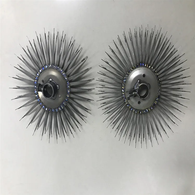 AATi Production Suitable Electroplating Titanium Pointed Split Finger Disc Anodizing Rack Titanium Jigs
