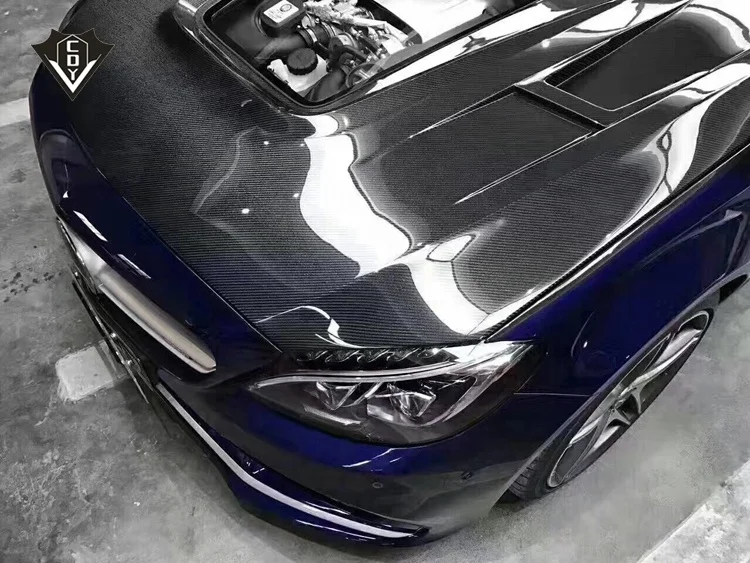 Лидер продаж капот из углеродного волокна c63 для