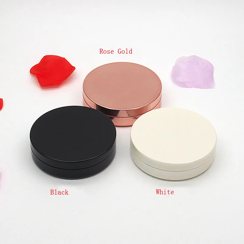 Empty Waterproof Magnetic Double Makeup Compact Powder Case With Mirror