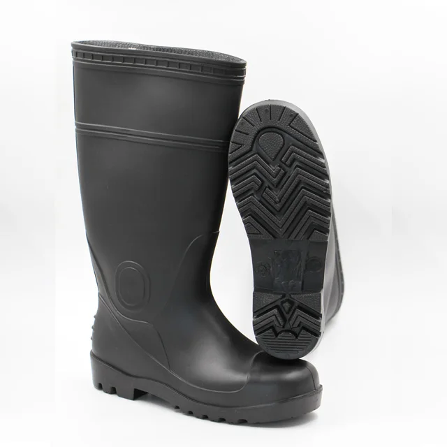 Unisex Custom Antislip Wellington Thick Soled Rain Boots Pvc Safety