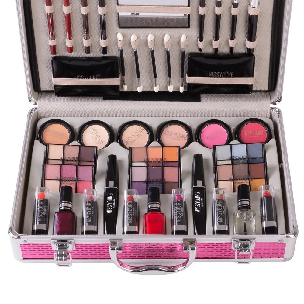 Wholesale MY1156A Professional women ladies Complete makeup sets cosmetics box cheap all in one makeup vanity table kit full set From m.alibaba.com