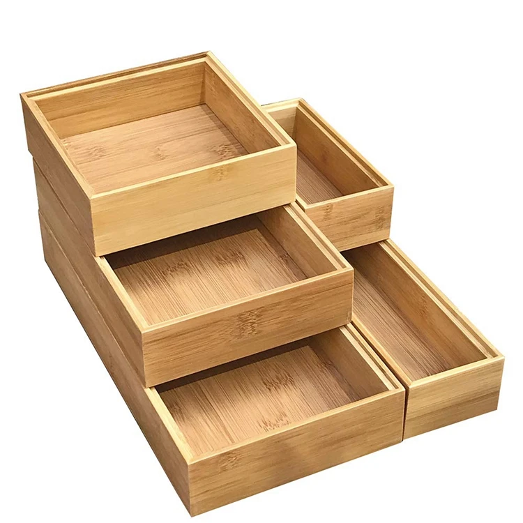 Bamboo Storage Box Living Room Drawer Organizer Buy Organizer Drawer