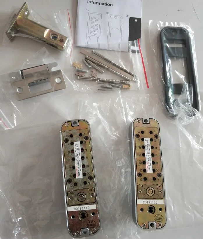 Everstrong G026S  Keyless  Combo Number Lock With Double Side Keypad  Mechanical Digital Door Lock