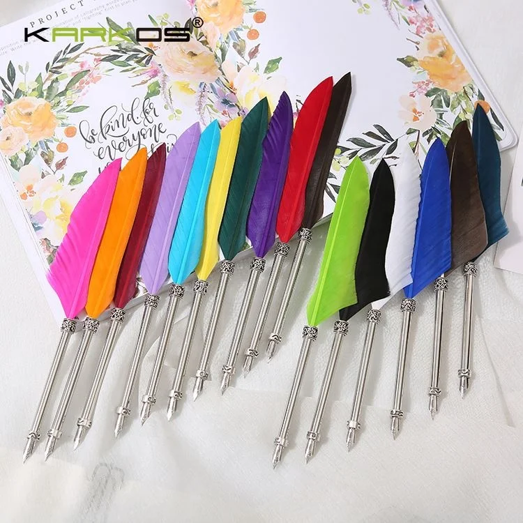 Античная dip перо комплект каллиграфическая ручка набор письменный перо, чернила для чернильницы