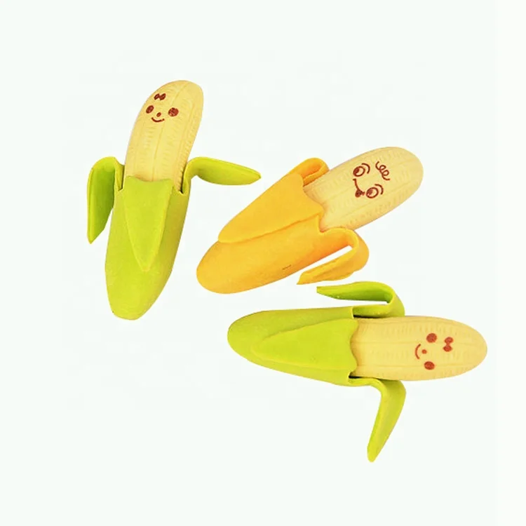 
 Коллекционный 3D kawaii craft демонтированный фруктовый банановый ластик для студентов  