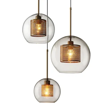 Nordic minimalist home decor pendant lighting glass shade