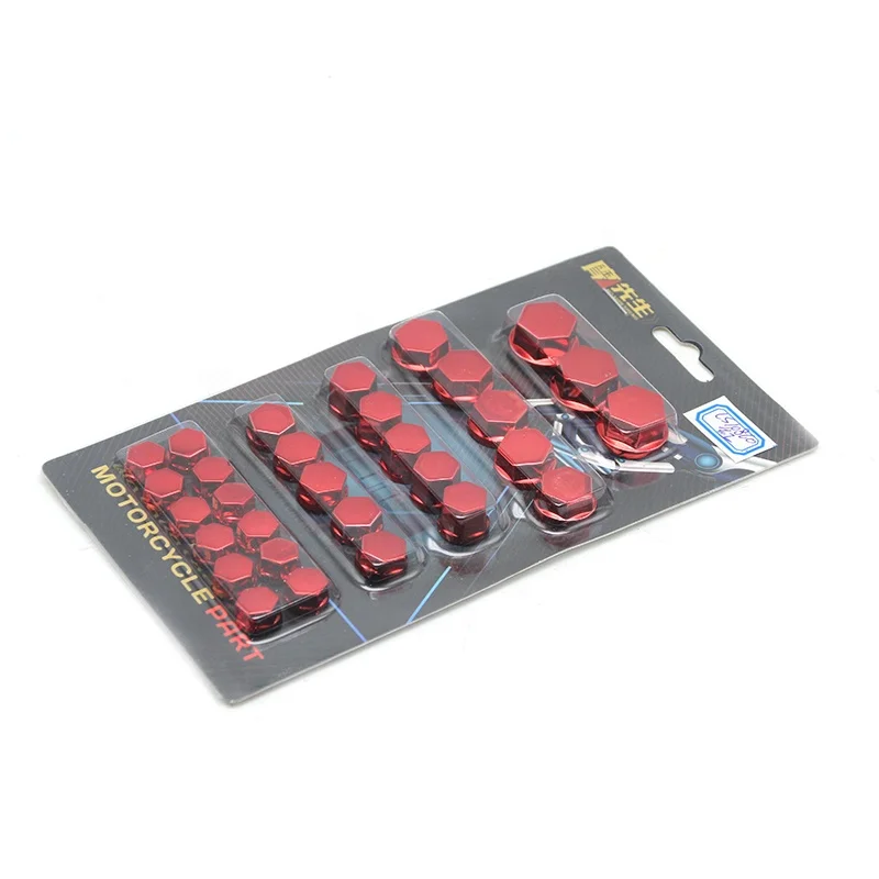 Мотоциклетная винтовая гайка крышка болта крышка коробки передач двигателя 30 шт./компл. хромированная пластиковая Гайка Болт Винт украшение