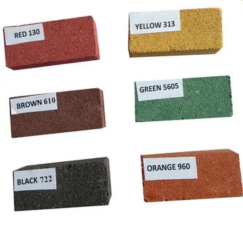 Colour Iron Oxide Pigments Red, Green, Blue, Yellow for Cement Blocks, Pavers