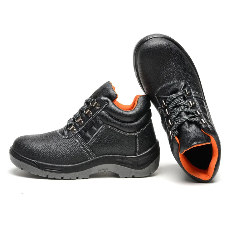 FUNTA Men Stock Embossed Leather Safety Shoes