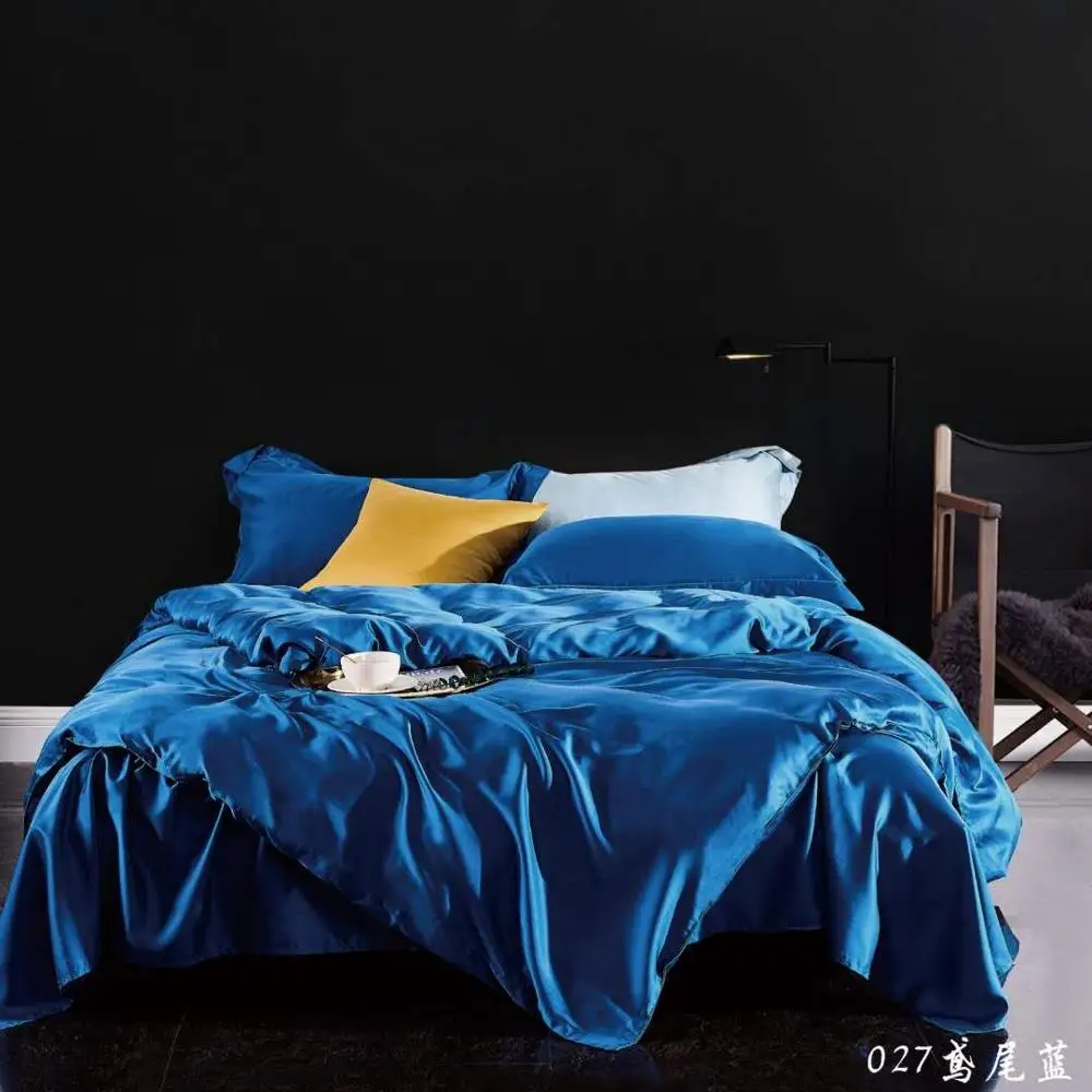 
60S Tencel, летнее постельное белье 100% Lyocell, 4 шт. постельных принадлежностей (подушка, пододеяльник, простыня) 