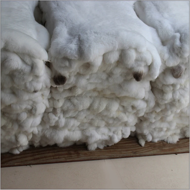 ALICEFUR, оптовая продажа, дешевая цена, мех кролика Рекс белого цвета, мех кролика рекс