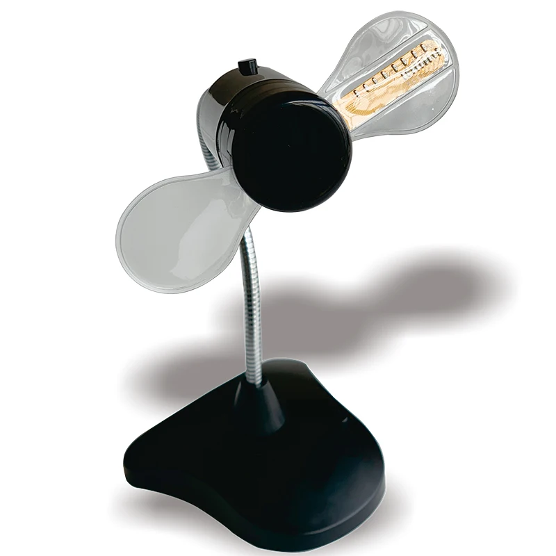 Портативный Гибкий Настольный светодиодный вентилятор с гусиной