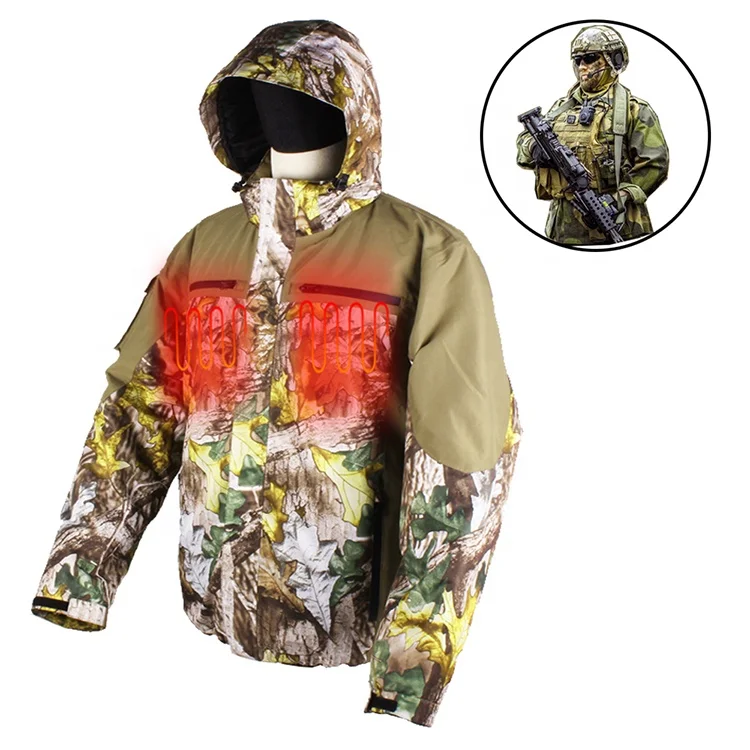 battery heated camo jacket